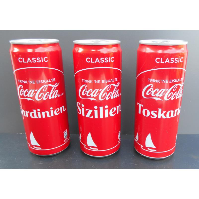 15 duitse Trink &#039;ne Eiskalte Coca Cola blikjes - Classic