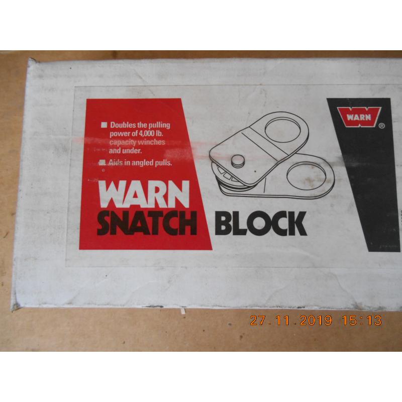 Snatch block warn