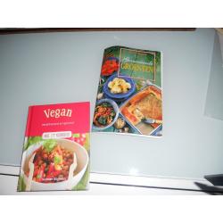 vegetarische en andere niet gebruikte kookboeken