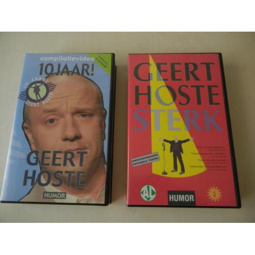 2 video&#039;s Geert Hoste (VHS)