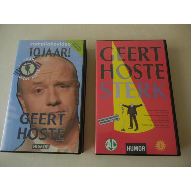 2 video&#039;s Geert Hoste (VHS)