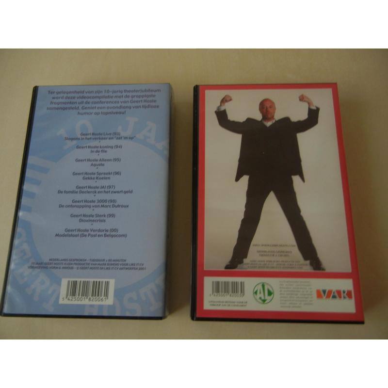 2 video&#039;s Geert Hoste (VHS)