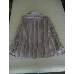 Nieuw: Paars-roze-wit blouse voor dames - merk Bonita - maat 42