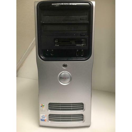 Te Koop Dell Dimension 5150 Pentium 4 Computer met 32 Bit met 3 Ghz Computer en een Mini Iomega Externe Harde Schijf met 500 Gb en een 18 Inch Dell Lcd en een Apple Airport Extreme voor de prijs van € 260..