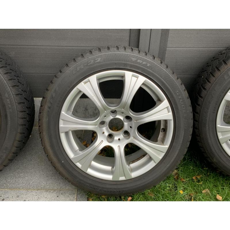 Winterbanden 225/55R17 RFT profiel7mm velgen 17” steek5x120 ET34