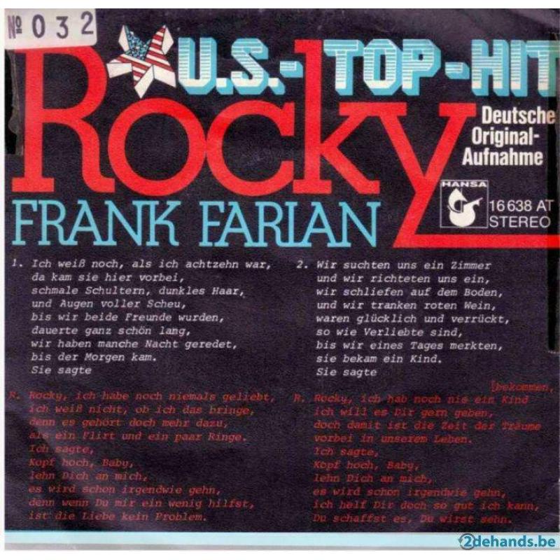 Frank Farian - Rocky / Am Samstagabend