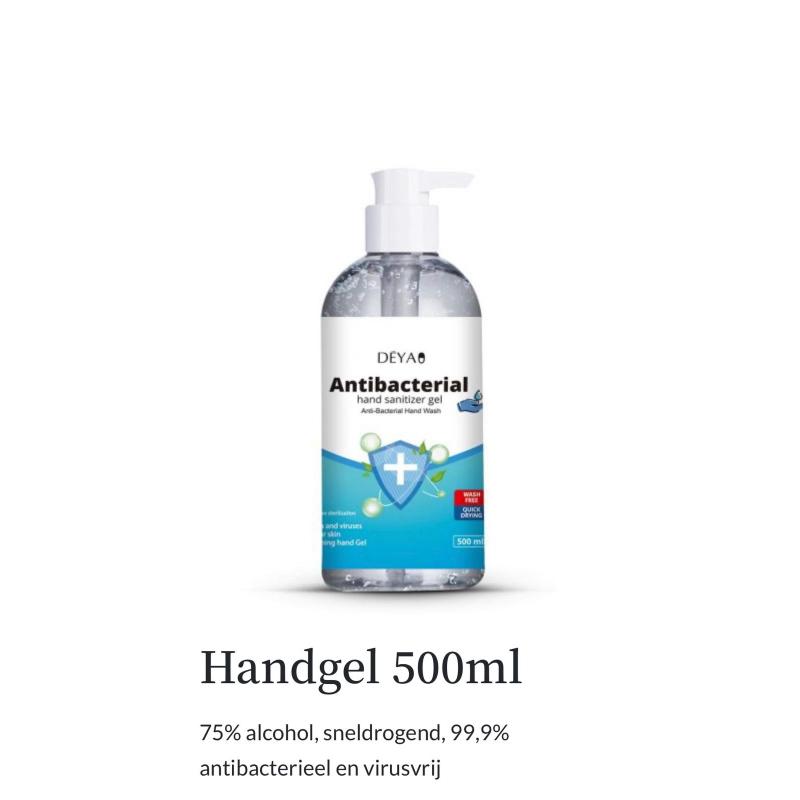 Hygiënische handgel en spray