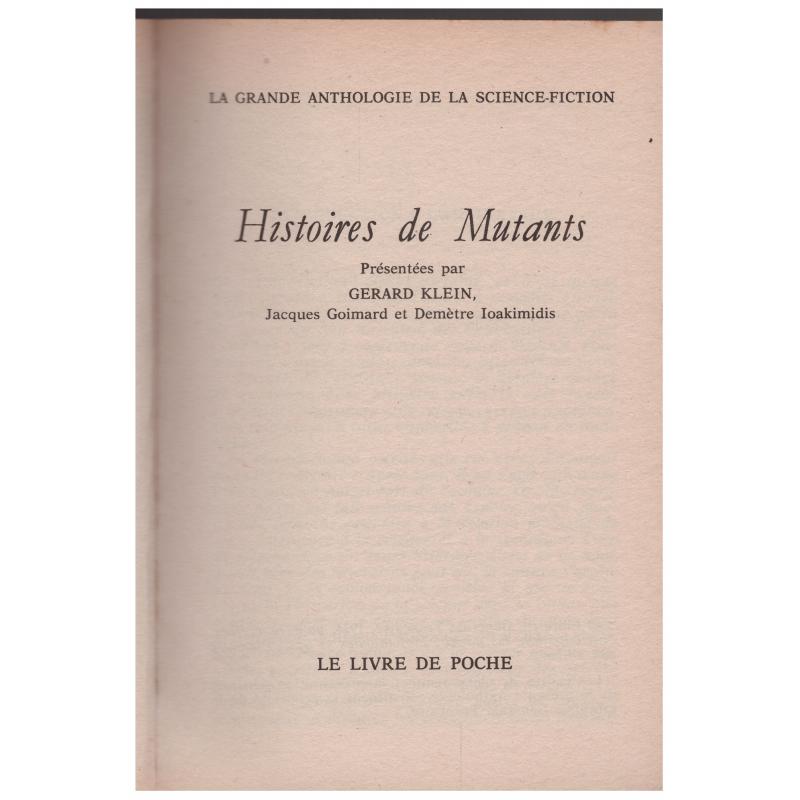 Gérard Klein - Histoires de Mutants