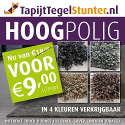 Prachtige Hoogpolige A-Kwaliteit Tapijttegels vanaf €7,50