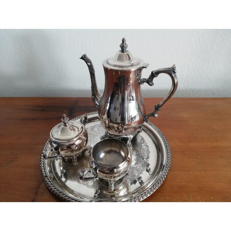 Verzilverde koffieset of theeset International Silver Co.