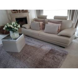 Design Zitbank - Leder - Merk: Natuzzi