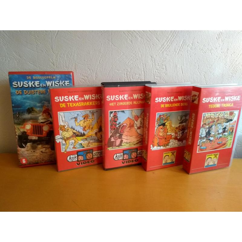Suske en Wiske vhs, cassettes, dvd, cd-rom.