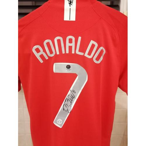Christiano Ronaldo shirt gesingieerd Man United