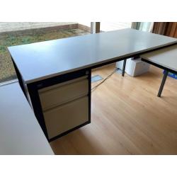 Bureau 2x (wit, merk Emmein)