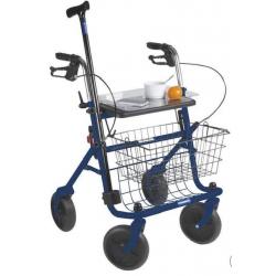 Rollator Quatro Blauw - opplooibaar - PRIMA ONDERHOUDEN