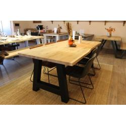 Massieve eiken eettafel kloosterhout nu 418,-