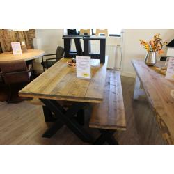 Gigantische actie steigerhouten tafel nu €129 euro