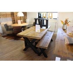 Grote authentieke steigerhouten tafel 289,- AANBIEDING!