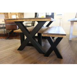 Grote sterke steigerhouten tafel nu 289,- ACTIE WEEK!