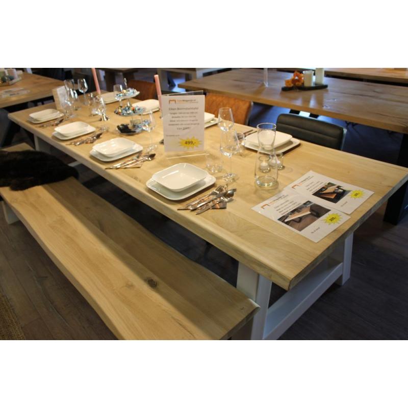 Sensationele actie massieve steigerhouten tafel €129