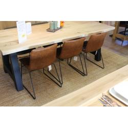 Elegante sterke steigerhouten tafel nu 289,-