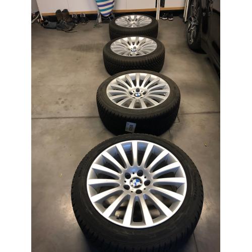 4 Originele velgen BMW 19" als nieuw, Continental winterb 7/8mm