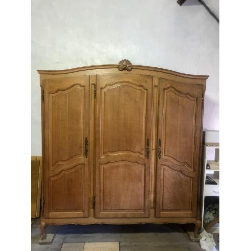 Grote volle eiken kast dressoir - vintage