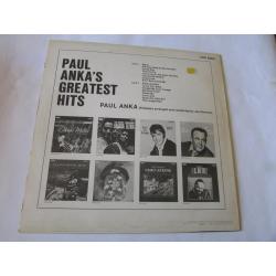 PAUL ANKA, GREATEST HITS,  LP