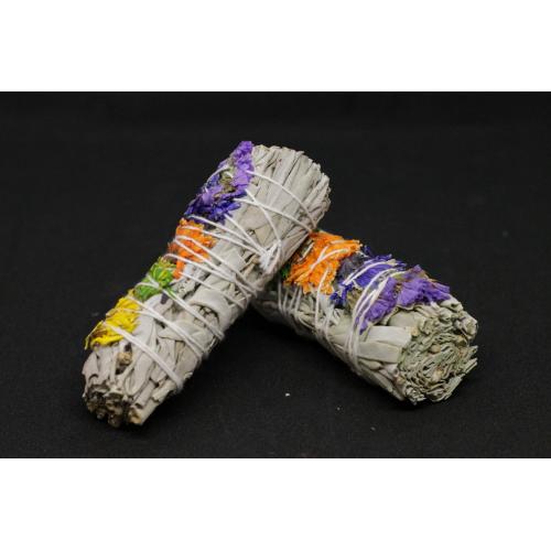 Witte Salie Smudge Stick 10cm "Good Vibes" (prijs per stuk)