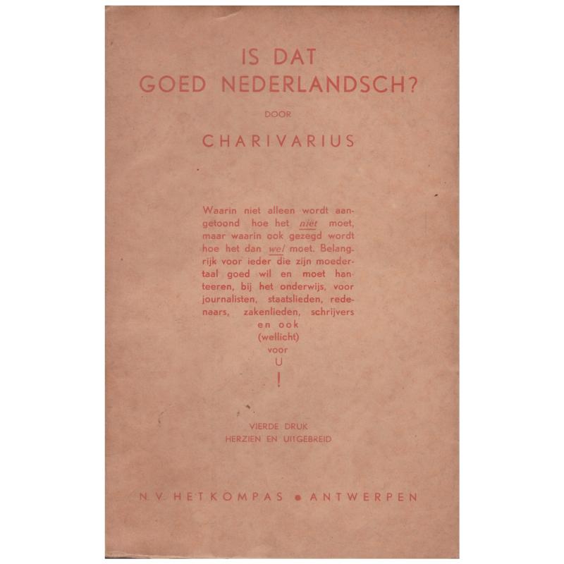 Charivarius - Is dat goed Nederlandsch?