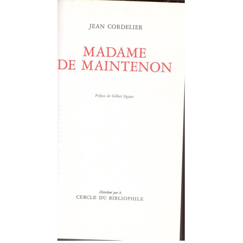 Jean Cordelier - Madame de Maintenon