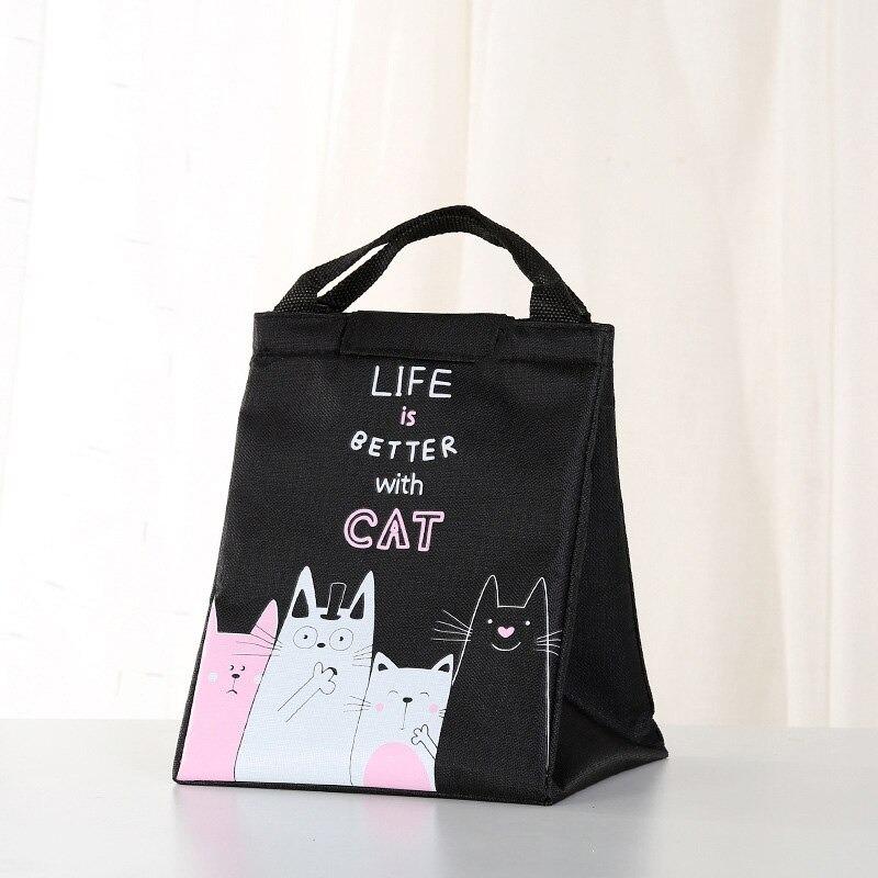 Koeltasje/lunchtasje "Life is better with cat"