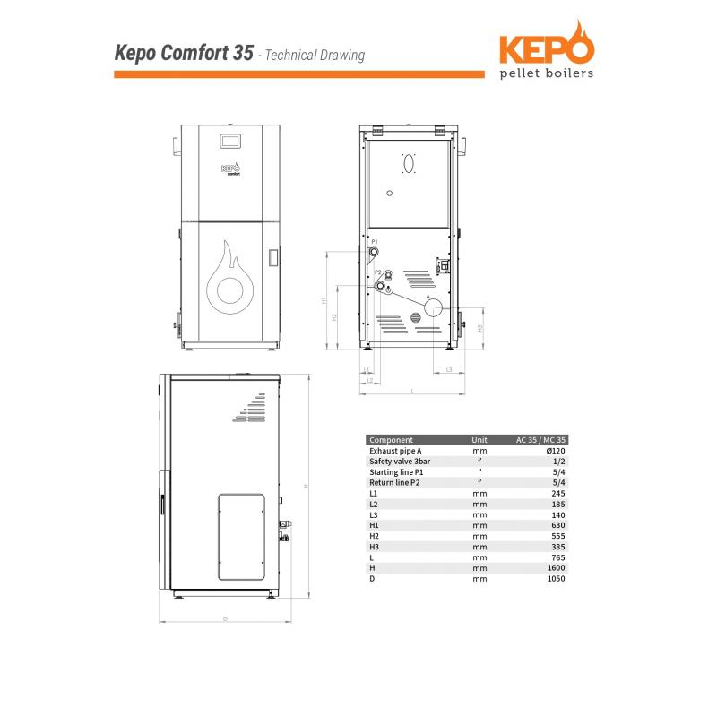 Kepo pelletketels 15 tot 35kw betaalbare topkwaliteit