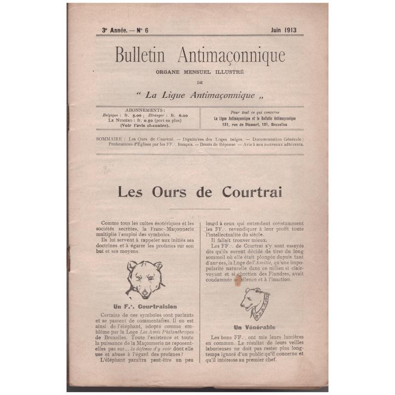 Bulletin Antimaçonnique - Les ours de Courtrai