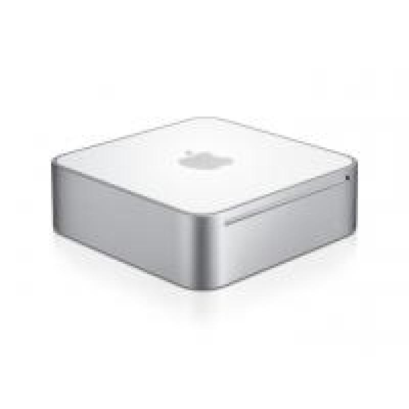 Te Koop een Mac Mini 2.1 Intel Core 2 Duo met Serienummer YM8331ZCYL1 met 1,83 Ghz met draadloos internet en een 15 Inch Samsung Syngmaster Display en een Lacie Externe Harde Schijf van 250 Gb