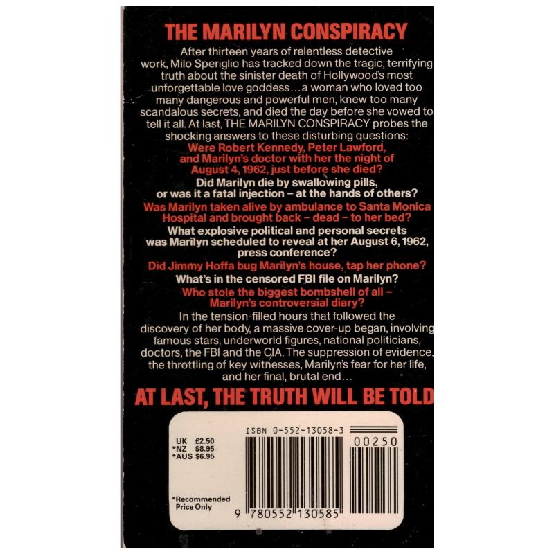 Milo Speriglio - Marilyn Conspiracy