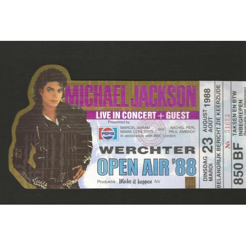 Michael Jackson Ticket Werchter 1988