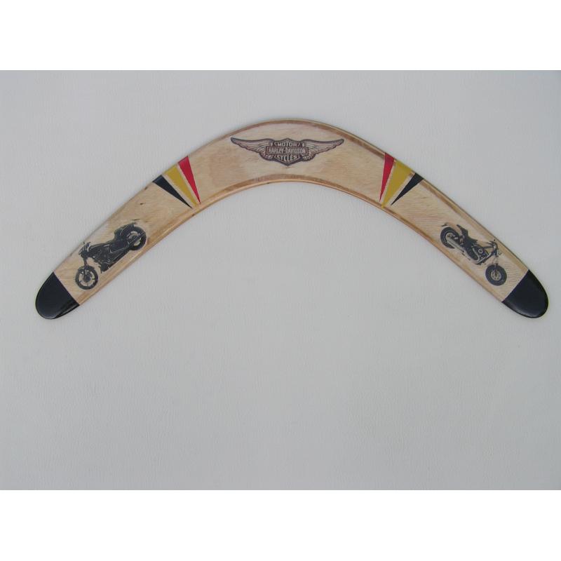 Professionele handgemaakte boomerangs.