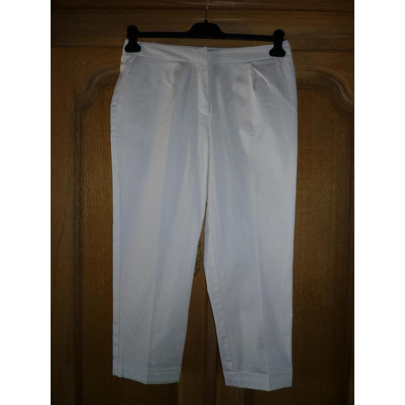 Witte 7/8e broek Daxon mt 44 NIEUW