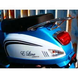 Nieuwe E-line blue/white scooter Klasse A of B Topdeal