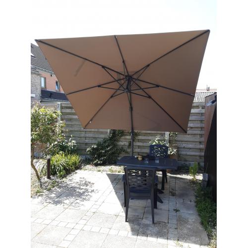 Zweefparasol Platinum Challenger T2 3x3m, dubbel kantelbaar