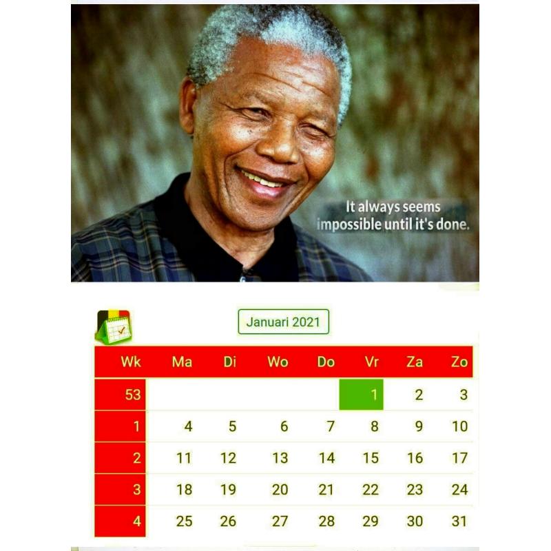 KALENDER 2021 met QUTES