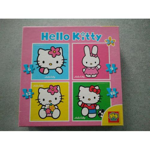 4 puzzels Hello Kitty