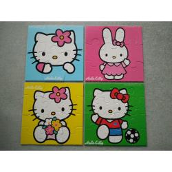 4 puzzels Hello Kitty