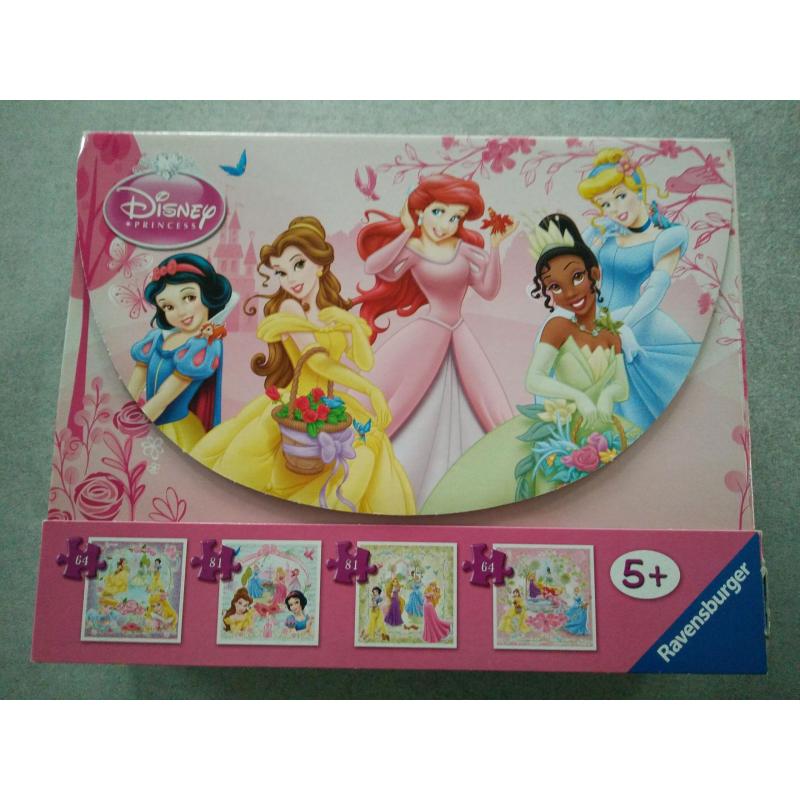 4 puzzels Disney Princess