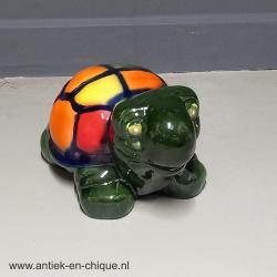 Beeld, schildpad van keramiek