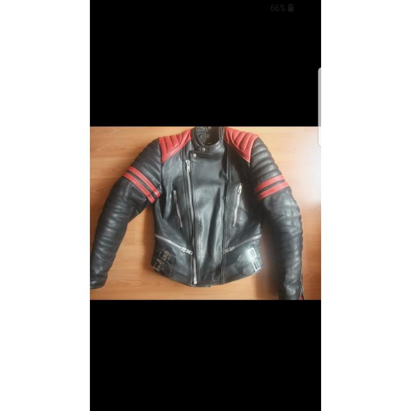 Retro leren jassen biker