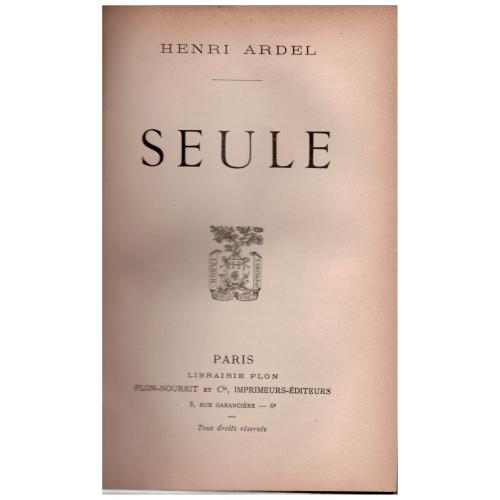 Henri Ardel - Seule