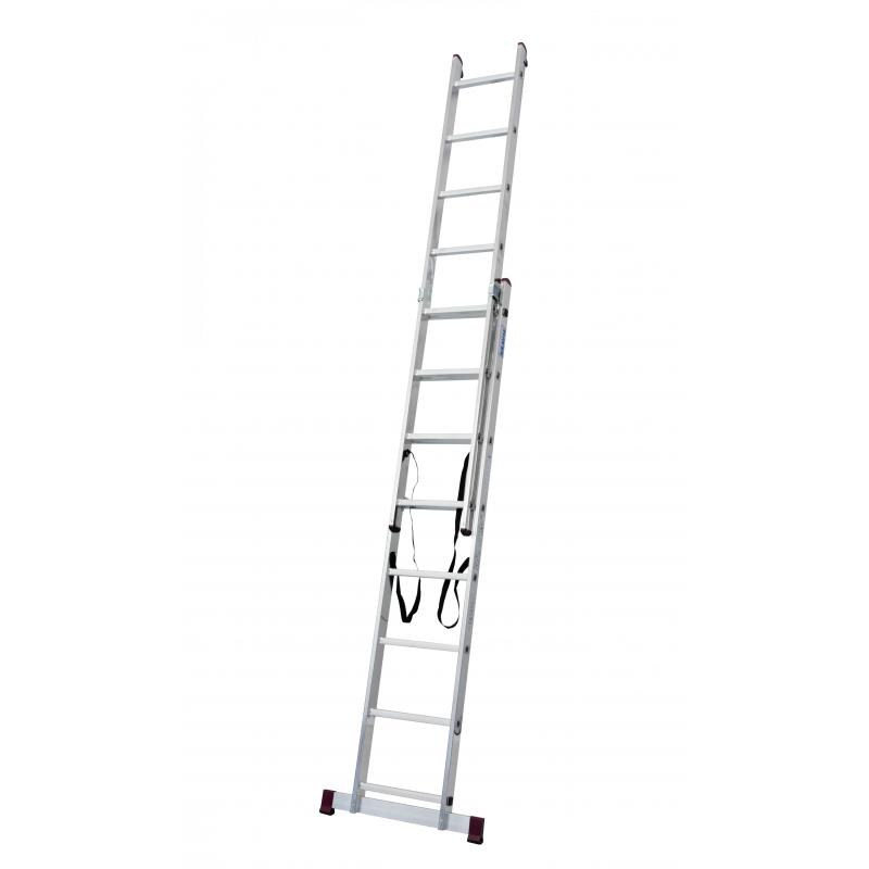 Veelzijdige ladder 2x8 treden 4,75meter! *NIEUW*