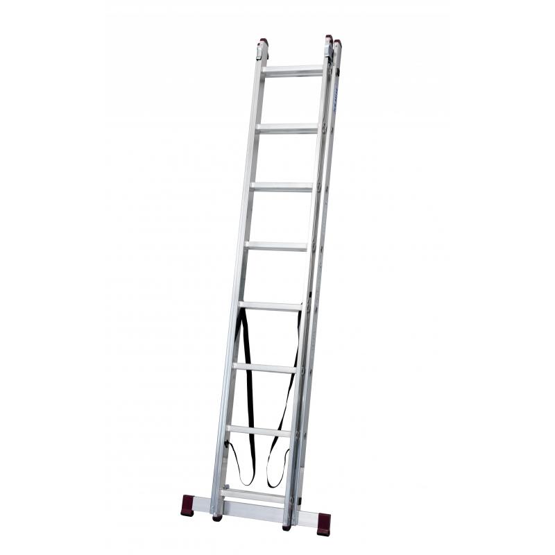 Veelzijdige ladder 2x8 treden 4,75meter! *NIEUW*